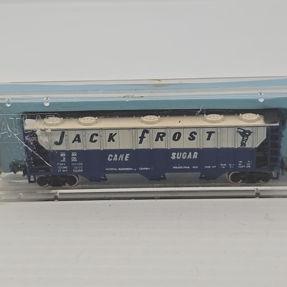 ATLAS # 2311‎ 3 BAY CVD HOPPER JACK FROST CANE SUGAR N SCALE NOS MIB